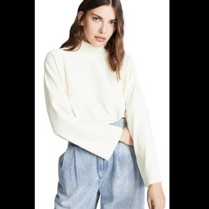 Madewell Mock Neck White Top